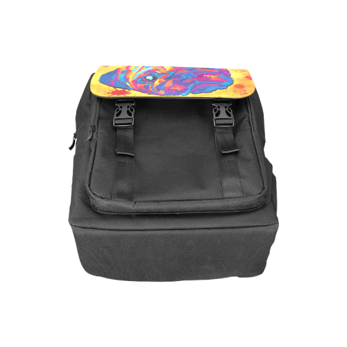 pop art pug Casual Shoulders Backpack (Model 1623)