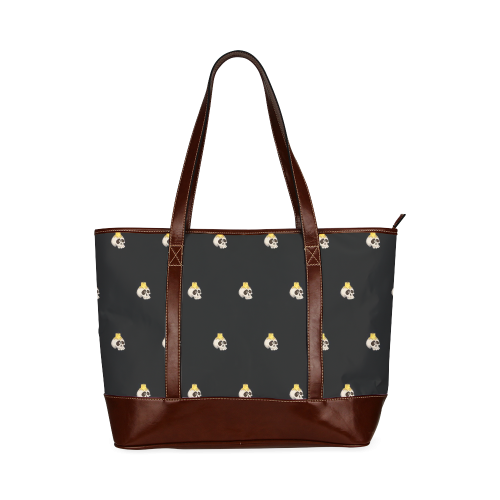 halloween - skull with candle pattern Tote Handbag (Model 1642)