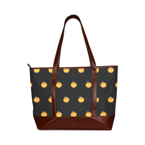 Halloween pumpkin pattern Tote Handbag (Model 1642)