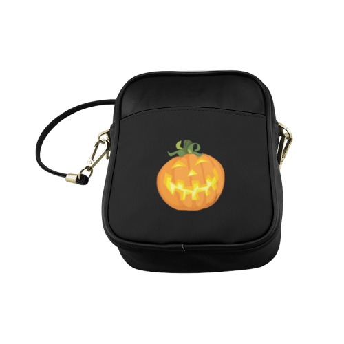 Halloween pumpkin Sling Bag (Model 1627)