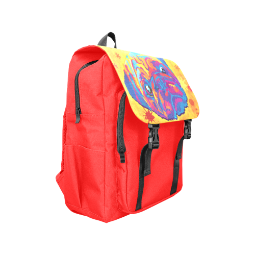 pop art pug Casual Shoulders Backpack (Model 1623)