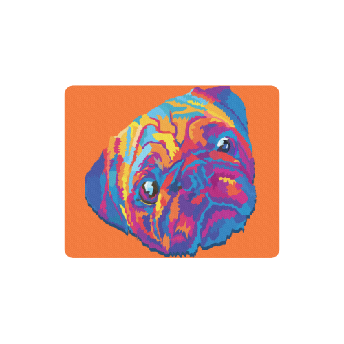 pop art pug Rectangle Mousepad