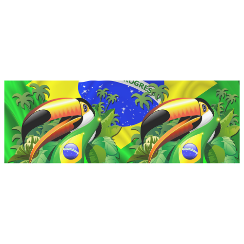 Brazil Flag with Toco Toucan Classic Insulated Mug(10.3OZ)