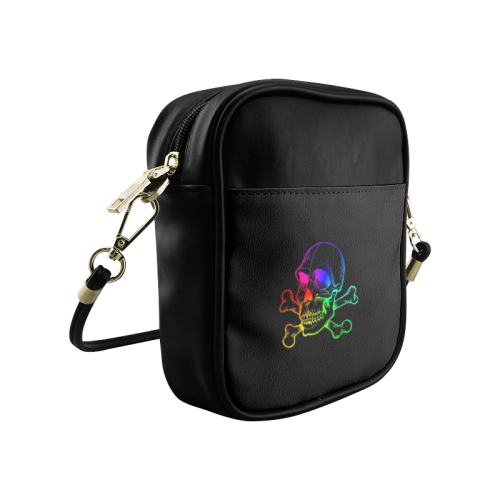 Skull 816 (Halloween) rainbow Sling Bag (Model 1627)