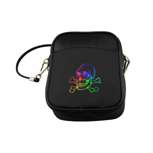 Skull 816 (Halloween) rainbow Sling Bag (Model 1627)