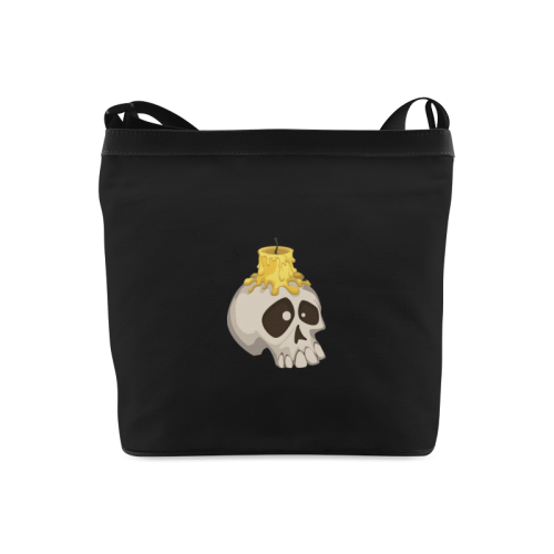 halloween - skull with candle Crossbody Bags (Model 1613)