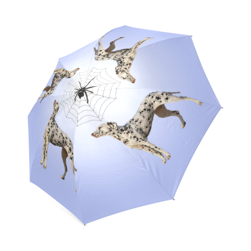 Dalmatian Funny Spider Spots Foldable Umbrella (Model U01)