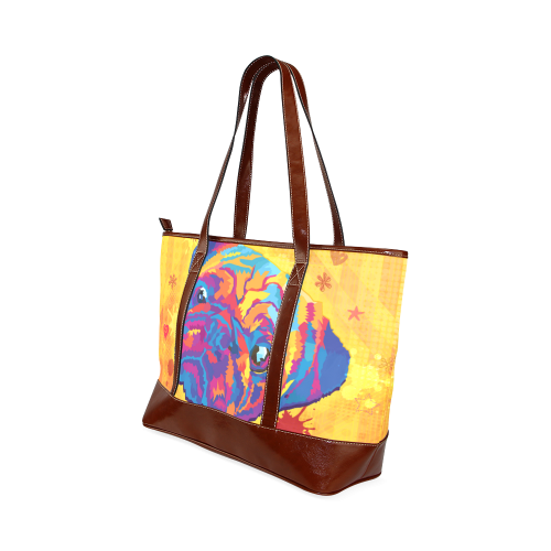 pop art pug Tote Handbag (Model 1642)