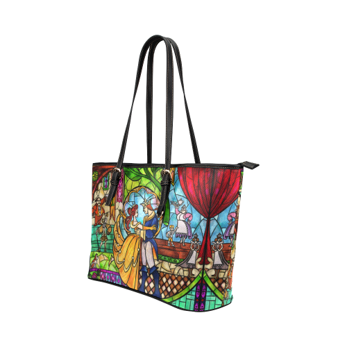 Tale as Old as Time Leather Tote Bag/Large (Model 1651)