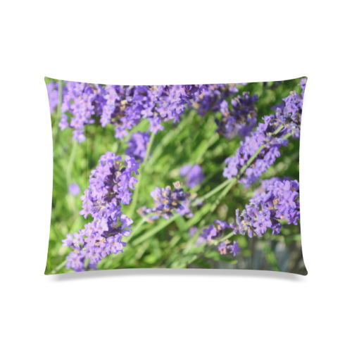 Lovely Lavender Custom Zippered Pillow Case 20"x26"(Twin Sides)
