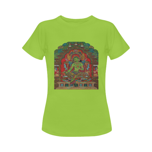 Green Tara from Tibetan Buddhism Women's Classic T-Shirt (Model T17）