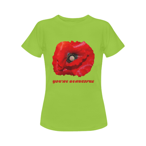 Poppy Flower Women's Classic T-Shirt (Model T17）
