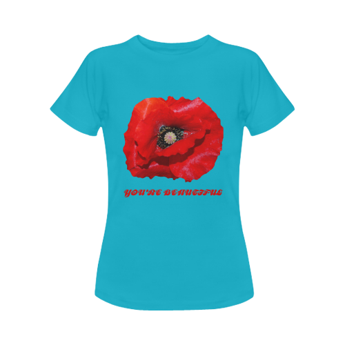 Poppy Flower Women's Classic T-Shirt (Model T17）