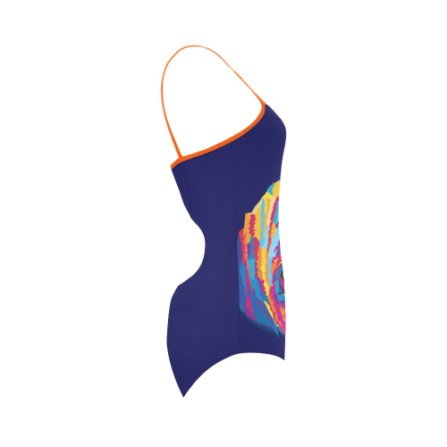 pop art pug Strap Swimsuit ( Model S05)