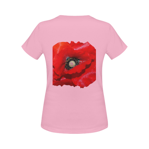 Poppy Flower Women's Classic T-Shirt (Model T17）