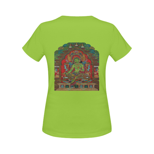 Green Tara from Tibetan Buddhism Women's Classic T-Shirt (Model T17）