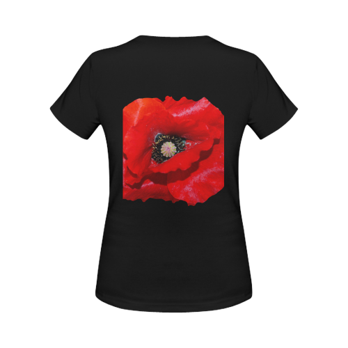 Poppy Flower Women's Classic T-Shirt (Model T17）