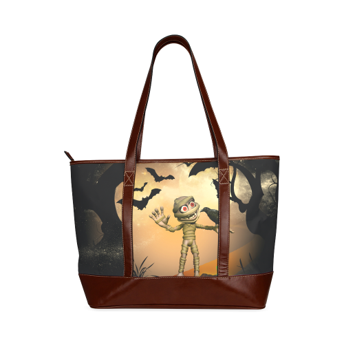 Funny mummy with crow Tote Handbag (Model 1642)