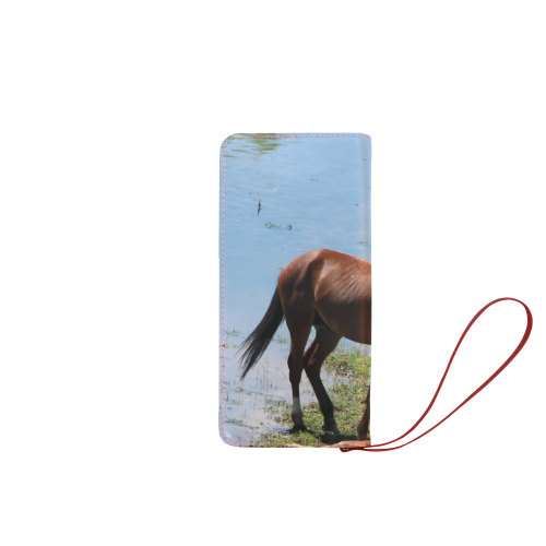 Wild Mama Horse by Martina Webster Women's Clutch Wallet (Model 1637)