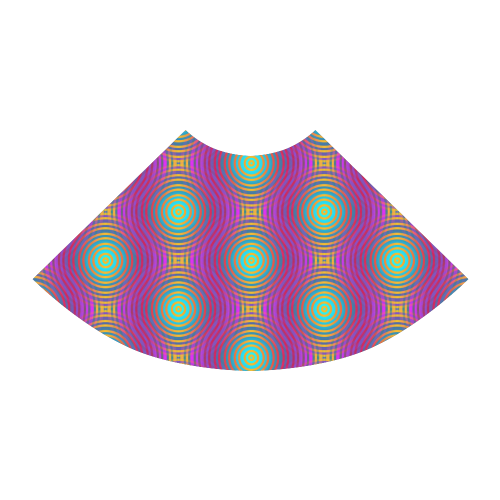 NEON colored TARGET STRIPES pattern Atalanta Sundress (Model D04)