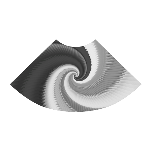 Black and White Dragon Scales Spiral Atalanta Sundress (Model D04)