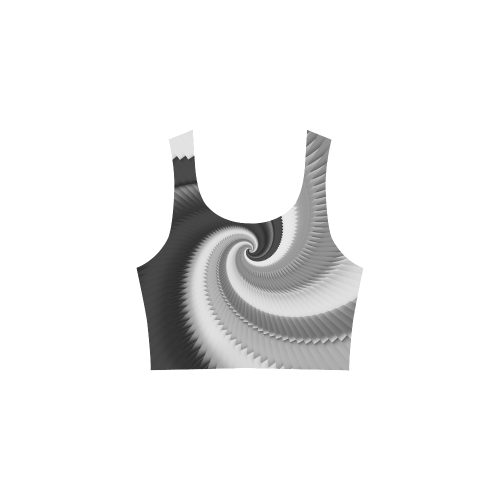 Black and White Dragon Scales Spiral Atalanta Sundress (Model D04)