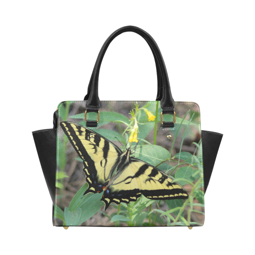 Butterfly on flower by Martina Webster Classic Shoulder Handbag (Model 1653)