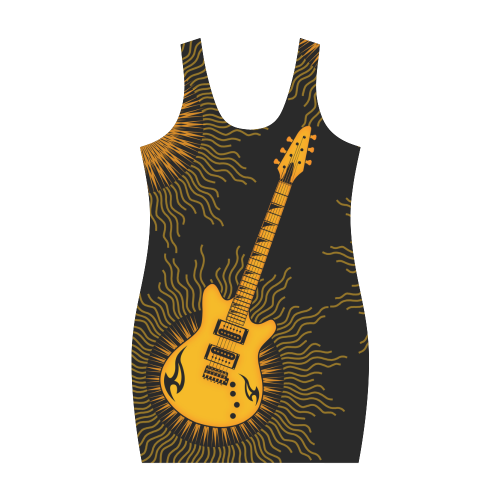 Tribal Sun Guitar by ArtformDesigns Medea Vest Dress (Model D06)