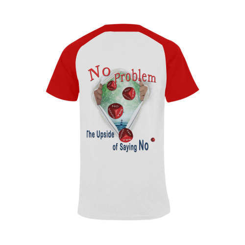 No Problem - the upside of saying NO Men's Raglan T-shirt Big Size (USA Size) (Model T11)