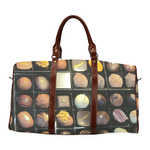 Chocolate by Martina Webster Waterproof Travel Bag/Small (Model 1639)