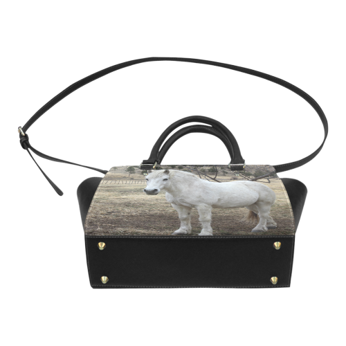 White Horse by Martina Webster Classic Shoulder Handbag (Model 1653)