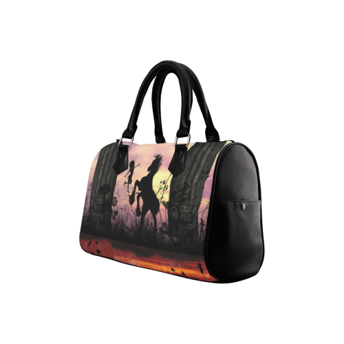 Wonderful fairy with foal in the sunset Boston Handbag (Model 1621)