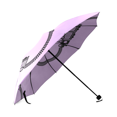 Train Tracks Foldable Umbrella (Model U01)