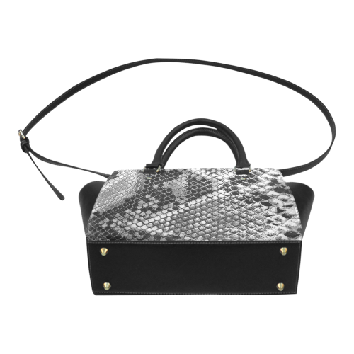 Snakeskin Classic Shoulder Handbag (Model 1653)