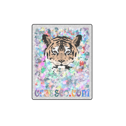 FLOWER TIGER IV Blanket 40"x50"