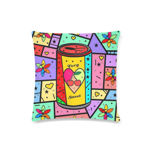 Very Sweet Popart By Nico Bielow Custom Zippered Pillow Case 16"x16"(Twin Sides)