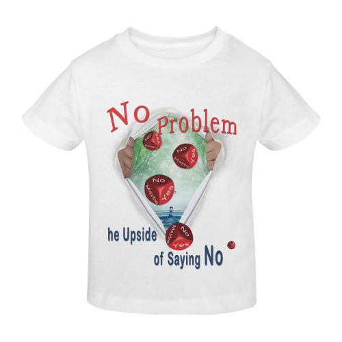 No Problem - the upside of saying NO Sunny Youth T-shirt (Model T04)