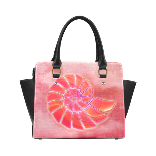 pink wash nautilus Classic Shoulder Handbag (Model 1653)