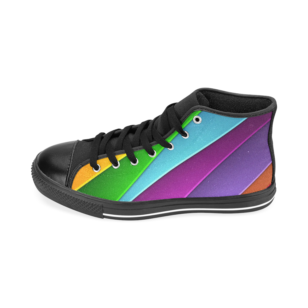 Swift Stripes - Sustainably Made Men’s high top canvas shoes