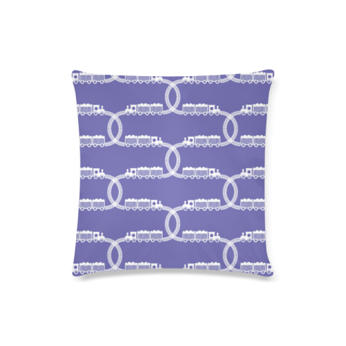 Train Tracks Pattern Custom Zippered Pillow Case 16"x16"(Twin Sides)