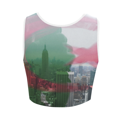 NYC Algeria Panorama Women's Crop Top (Model T42)