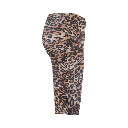 Leopard Print Hestia Cropped Leggings (Model L03)