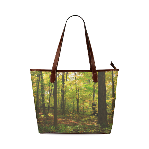 Maple Forest Shoulder Tote Bag (Model 1646)