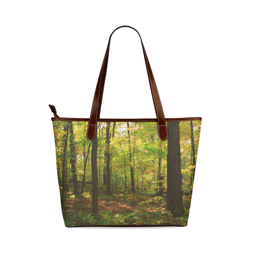 Maple Forest Shoulder Tote Bag (Model 1646)