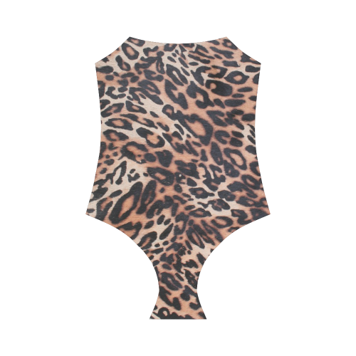 Leopard Print Strap Swimsuit ( Model S05)