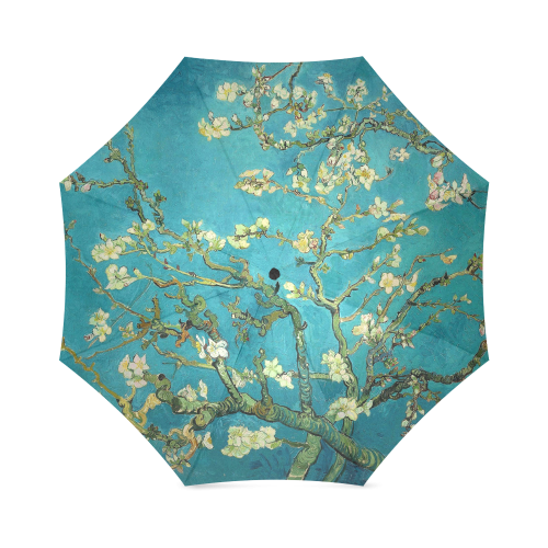 Vincent Van Gogh Blossoming Almond Tree Floral Art Foldable Umbrella (Model U01)