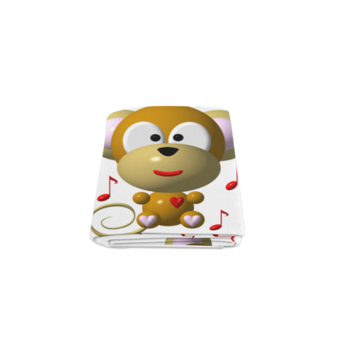 Cute Critters With Heart: Musical Monkey Blanket 40"x50"