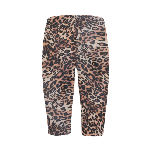 Leopard Print Hestia Cropped Leggings (Model L03)