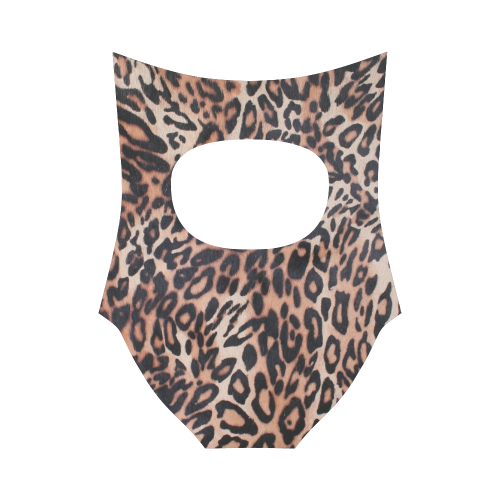 Leopard Print Strap Swimsuit ( Model S05)
