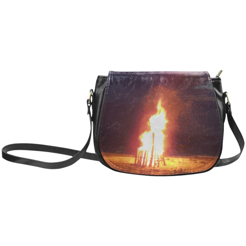 Beach Bonfire Blazing Classic Saddle Bag/Small (Model 1648)